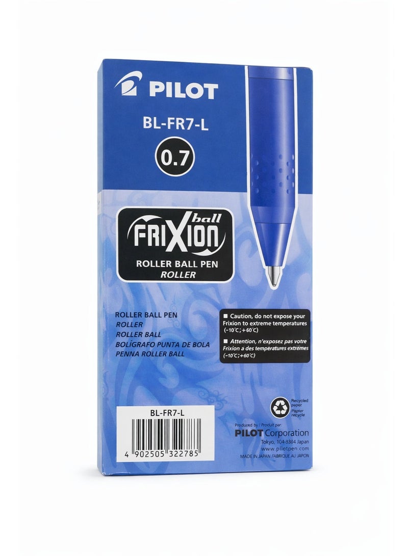 بايلوت قلم بايلوت فريكسيون رولر بول 0.7 مم حبر أزرق – عبوة 12 قلم - Image 1